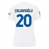 Camiseta Inter Milan Hakan Calhanoglu #20 Segunda Equipación Replica 2023-24 para mujer mangas cortas